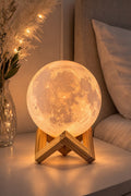 Lámpara Luna 3D LED Recargable